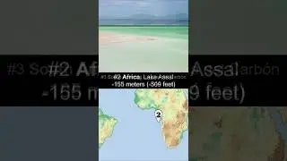 Earth’s 7 Lowest Points by Continent (“Seven Lows”) #geography #world #continents #lowpoints
