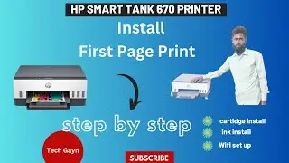 How to Unboxing & Install Hp 670 inkject printer