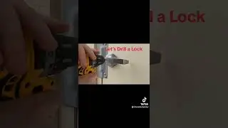 Drilling a Lock with Broken Key In It