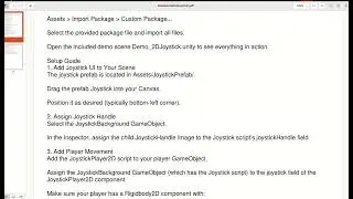 2D Joystick + Player Movement — Easy Mobile & Desktop Controls unity asset