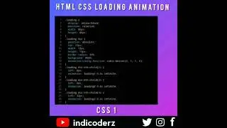 HTML CSS Loading Animation 