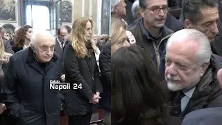 Funerale Juliano, l'ultimo saluto di De Laurentiis e Ferlaino 😭