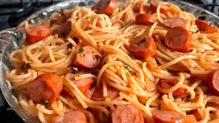 MACARRÃO COM SALSICHA SIMPLES | POUCOS INGREDIENTES  | FÁCIL E RÁPIDO
