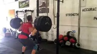 6/20/14: back squat tempo & heavy squat snatch