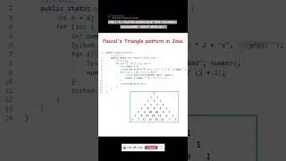 Subscribe 👍 Like ❤️ | This Java Code Prints Pascal’s Triangle! 