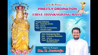 Invitation / Priestly Ordination of Dn. P. Jesuraja / 03.05.2025