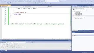 C++ / Tek Boyutlu Diziler Örnek Çözüm