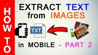 How to Extract Text From Image / OCR Using your Smartphone  Camera | HOWISIT