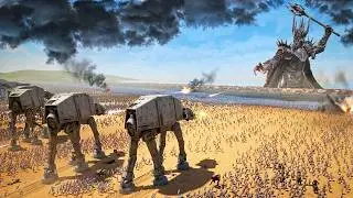 DARTH VADER'S ARMY vs SAURON'S ARMY - Ultimate Epic Battle Simulator 2 | UEBS 2