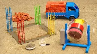 60+ Minutes diy tractor making Concrete Mixture Machine for brick construction @farmingcreatorsm