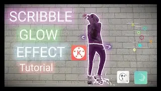 How To Edit Scribble Glowing Effect Video In Kinemaster | flipa clip alight motion🔥