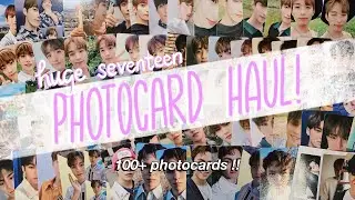 the BIGGEST seventeen photocard haul ever !! ✰ 100+ photocards mercari japan/buyee haul babayy