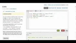 codecademy python walkthrough lists and functions sec 5 part 1