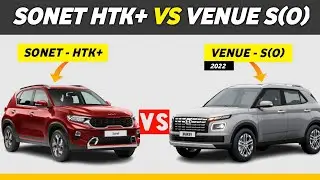 Sonet HTK Plus vs Hyundai Venue S Optional || Kia Sonet HTK Plus vs Venue S plus || Sonet Vs Venue