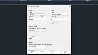 How to set units in Autocad