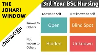 Johari Window Simple Explanation in Malayalam | 3rd Year BSc Nursing | Mental Health Nursing