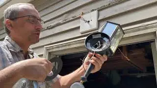How to install an exterior light fixture on vinyl siding