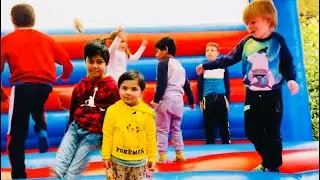 Kids Funny Jumping Playtime with Adnan ! Fardina Youtuber !