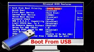 How to boot from USB drive | Set boot order in the BIOS