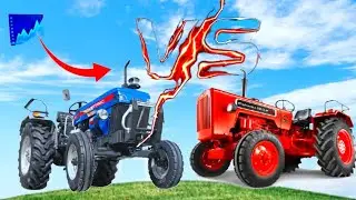 POWERTRAC EURO 50 vs MAHINDRA 585 DI Tractor Comparison Review India 2024 New tractor #comparison