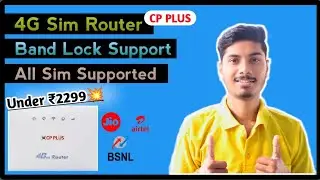 CP PLUS 4G Sim Router || All Sim Support 4G Router || Budget Router from Tp- Link 😱