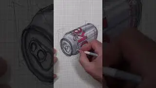 25 minute Coke Can sketch - in 55 seconds
