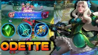 Odette One Shot Savage Build| Odette MLBB 2024 | Odette Savage | Odette Best Build | Mobile Legends