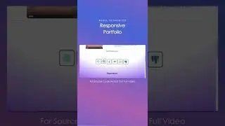 Create Responsive Portfolio using react  #reactportfolio #shorts
