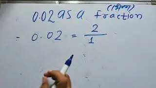 0.02 as a Fraction (simplified form) | Hindi