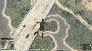 GTAV - Parachuting closest to the ground