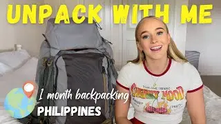 UNPACK WITH ME | One Month Backpacking Philippines | Forclaz 70l Backpack Review