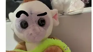Baby Monkey makes fruit salad!