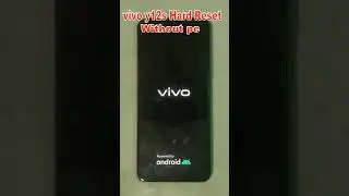vivo y12s Hard Reset | Remove Screen Lock |vivo y12s (RMX3760) Wipe Data | Pattern Unlock Without Pc