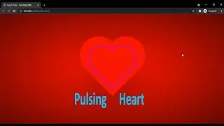 Pulsing     Heart      -   only    CSS