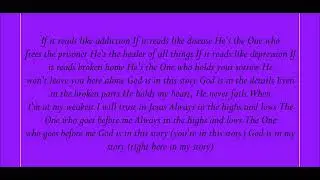 Katy Nichole & Big Daddy Weave, God Is In This Story Lyrics