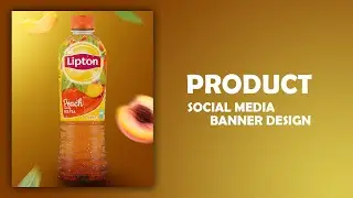 product social media banner design | photoshop tutorials | advertising banner