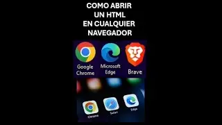Como abrir un archivo HTML en cualquier navegador