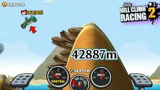 42887m Racing Truck in Beach-Stupid Failed😈😂-Hill Climb Racing2