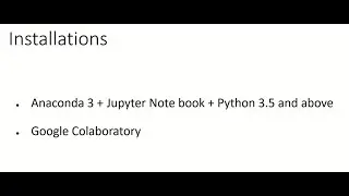 Python 3.5, Anaconda 3 Distribution, Jupyter notebook and Keras Installations