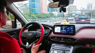Lái xe loanh quanh Sài Gòn - Đường xá đông đúc - Đại lộ Đông Tây - Nguyễn Tất Thành