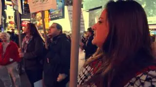 Peaceful Rally in Times Square Attacked by Rabid Zionist