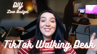 DIY TikTok Walking Pad Desk Set Up. A full work week of walking with weigh in! Results on a budget!