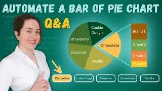 Automate the bar of pie chart in Microsoft Excel: answering your questions
