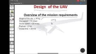 overview of the mission requirements || fixed wing UAV design || part 5