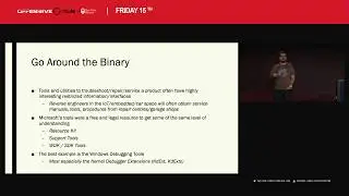 OffensiveCon19 - Alex Ionescu - Keynote - Reversing Without Reversing