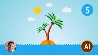 Pt5 How To Create a Flat Design Island in Illustrator Tutorial