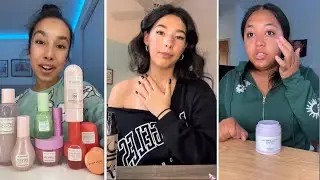GRWM  ( get ready with me ) Makeup storytime - TikTok compilation ❤️(skincare, makeup, outfits) 251🥰
