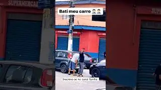 abu bateu o carro  #mudinho #uber #abu