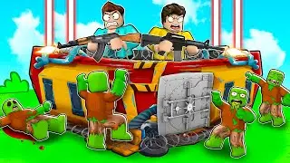 I Made BUNKER To Survive Zombie Apocalypse In Roblox!!