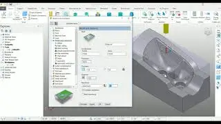 Autodesk PowerMill - Model Area Clearance - Roughing Toolpath - Tutorial 12- Tamil